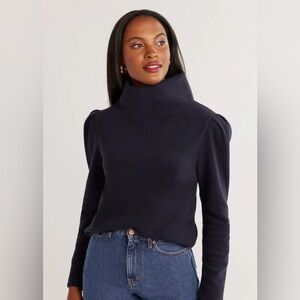 Dudley Stephens NWOT fleece puff sleeve turtleneck